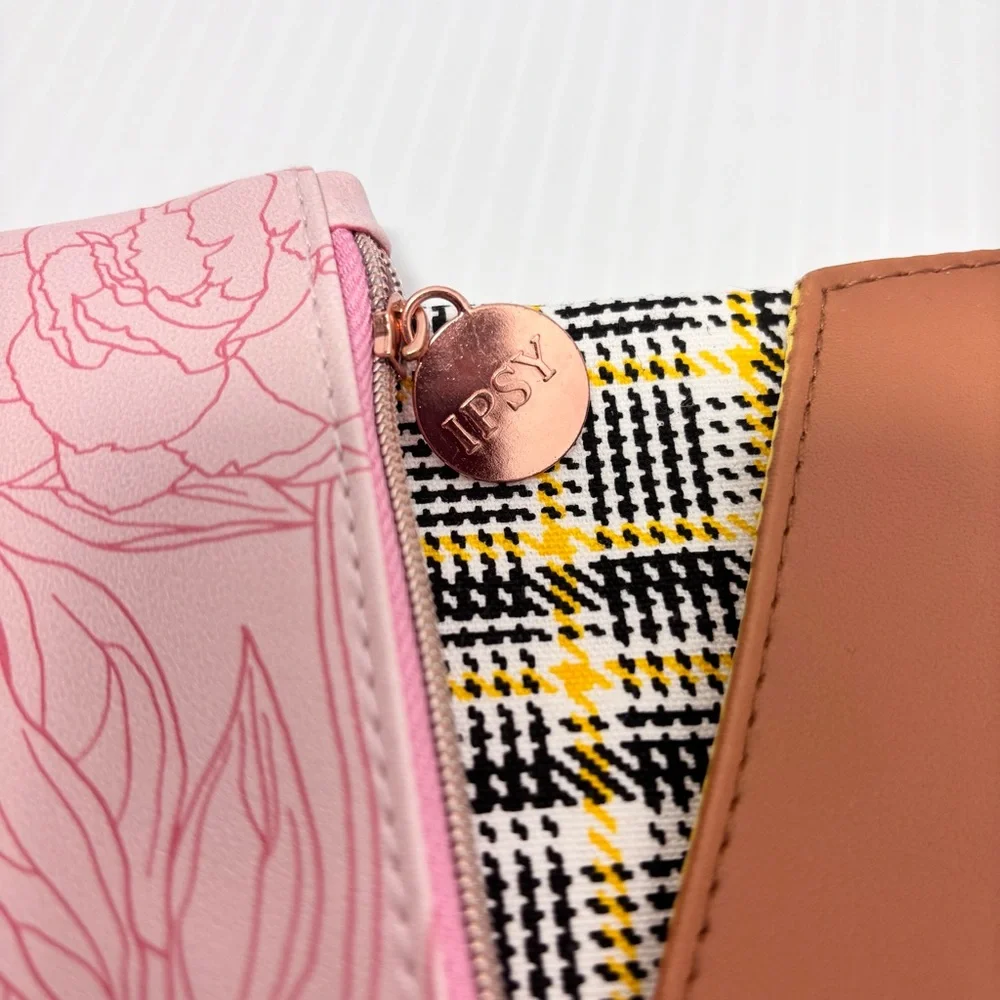 IPSY‎ Set of 3 Pouches/Make up/Cosmetic Bags Gold, Pink, Brown